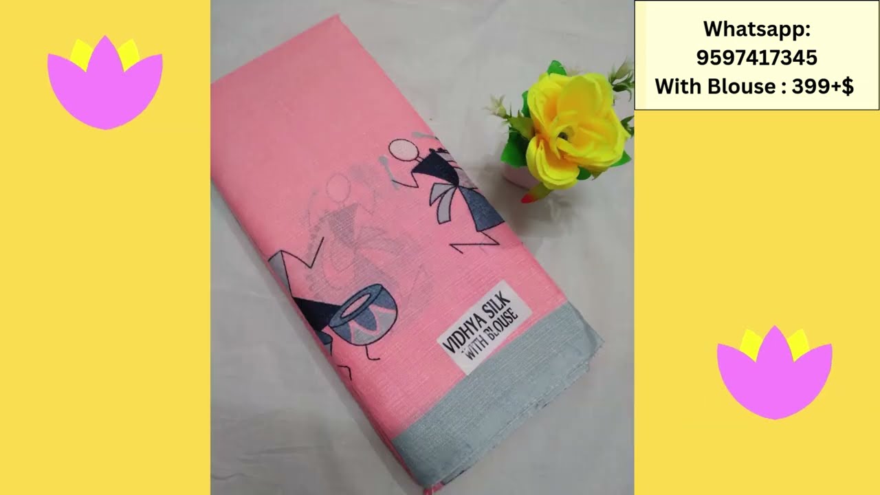 🦋 Soft Fancy Linen saree Video 2|399+Shipping|WhatsApp-9597417345|Shop @ValappamSareez