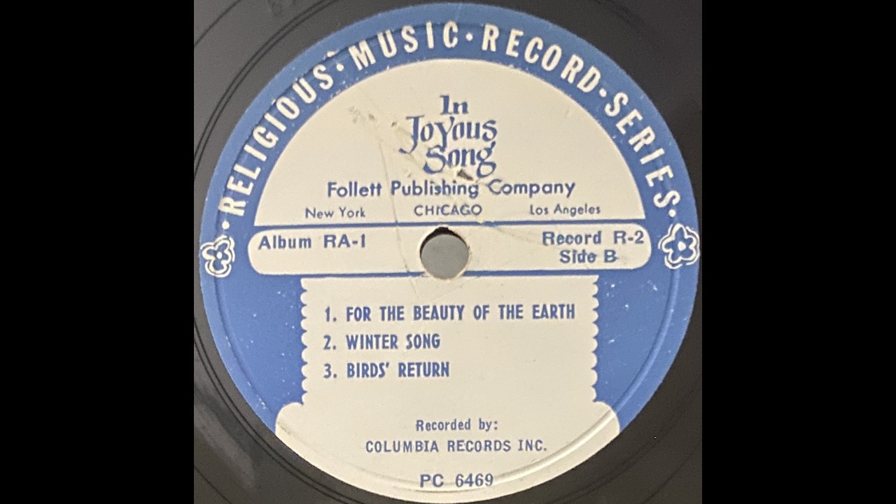 In Joyous Song -R2B - For The Beauty Of The Earth, Winter Song, Birds' Return