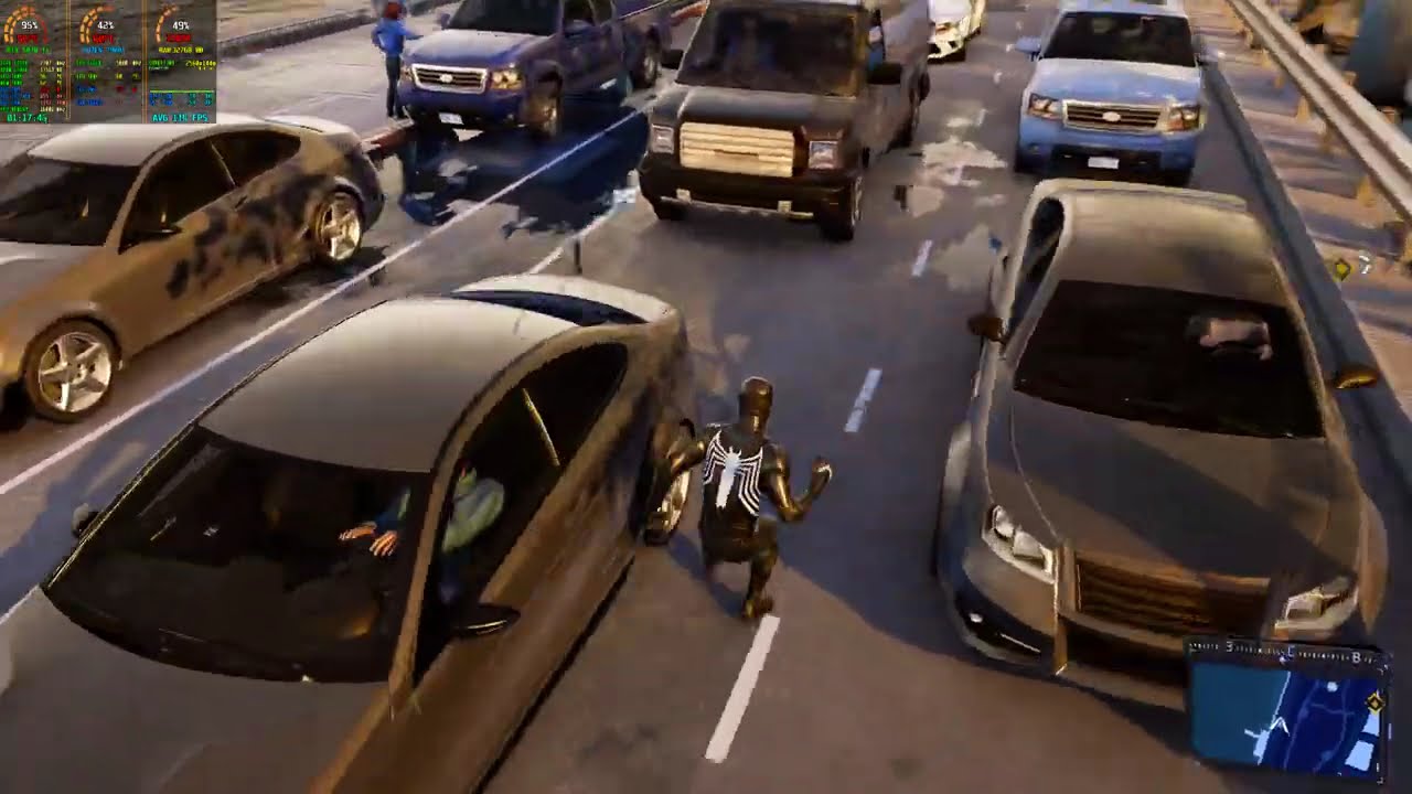 Marvels Spider Man 2 красивая графика в игре не хуже Cyberpunk 2077, просто залип, после скучных игр