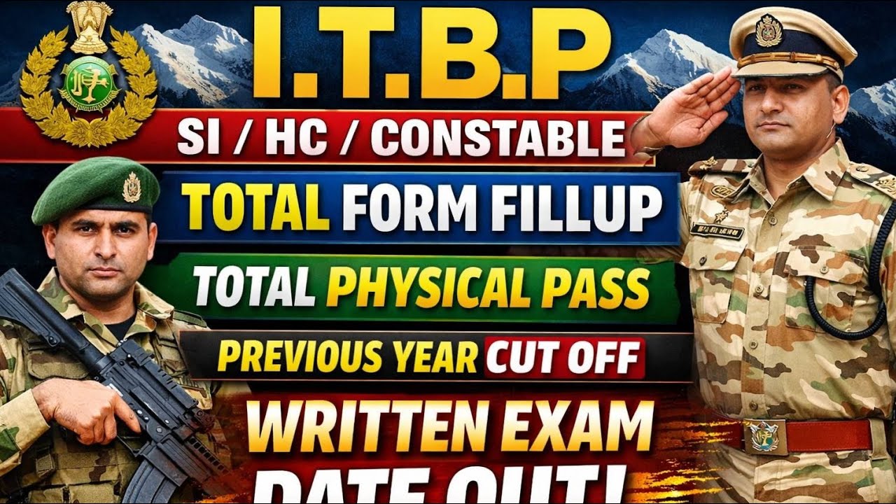 ITBP SI /HC / CONSTABLE TELECOMMUNICATION WRITTEN EXAM / ITBP TELECOMMUNICATION TOTAL FORM