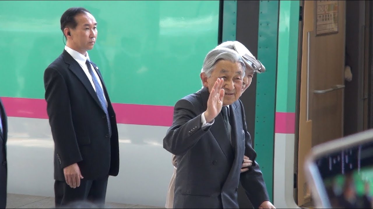 2018年6月9日　皇居正門からE5系新幹線お召し列車御乗車　【物々しい警備・入念な準備】　行幸啓東京駅御発当日の皇居正門前・東京駅の様子