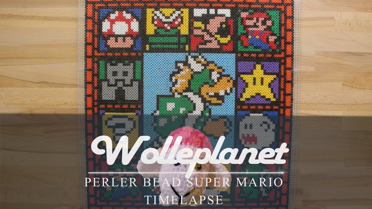 Super Mario Perler Bead Timelapse