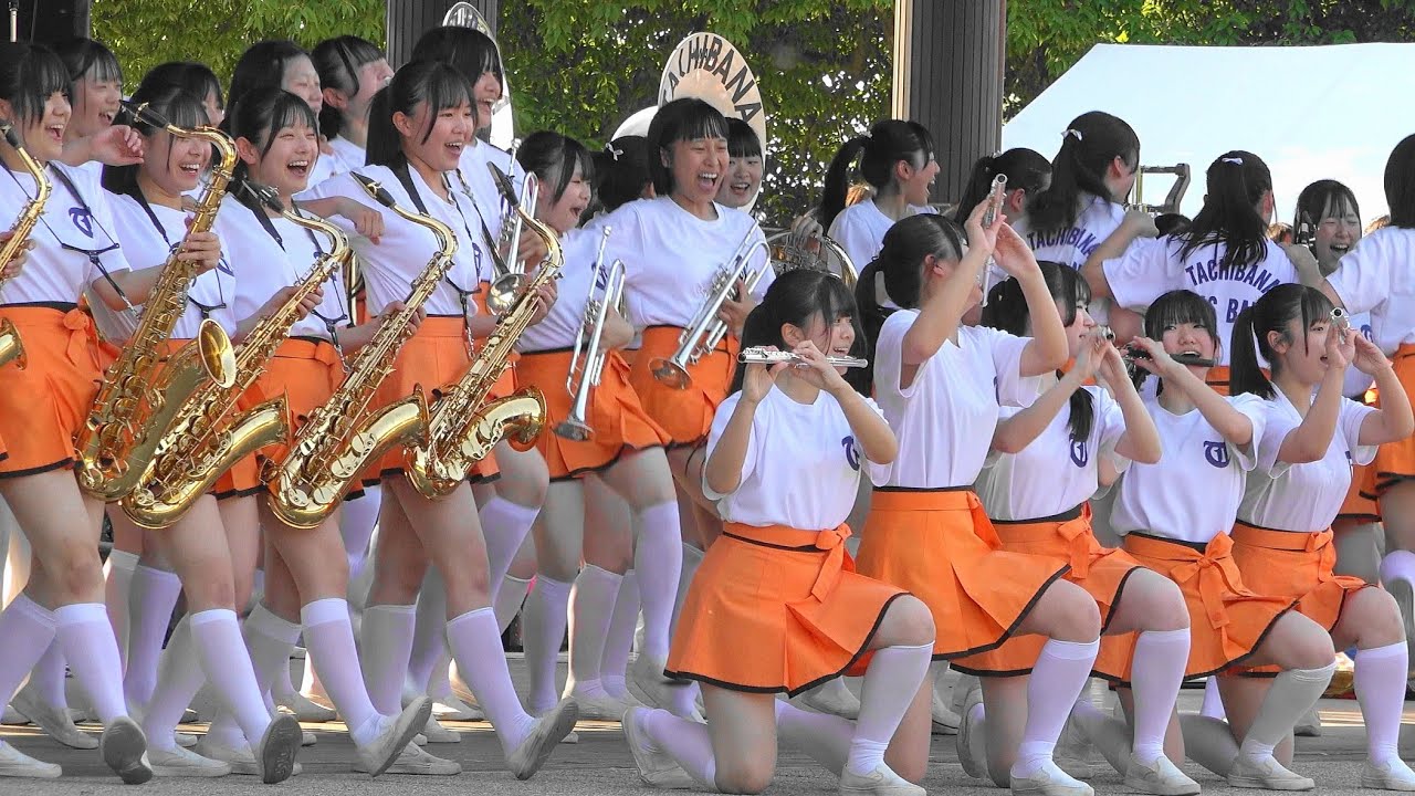 京都橘高校吹奏楽部　ムジークフェストなら2024　Kyoto Tachibana SHS Band 　Stage Marching  「Left camera only」「4ｋ」