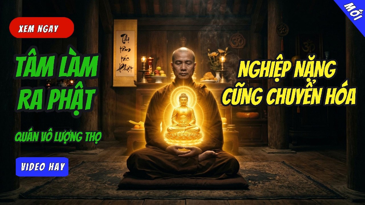 Kinh Quán Vô Lượng Thọ Quán Chân Thân Phật A Di Đà: Cách Tu Để Chuyển Nghiệp Ngay Lập Tức