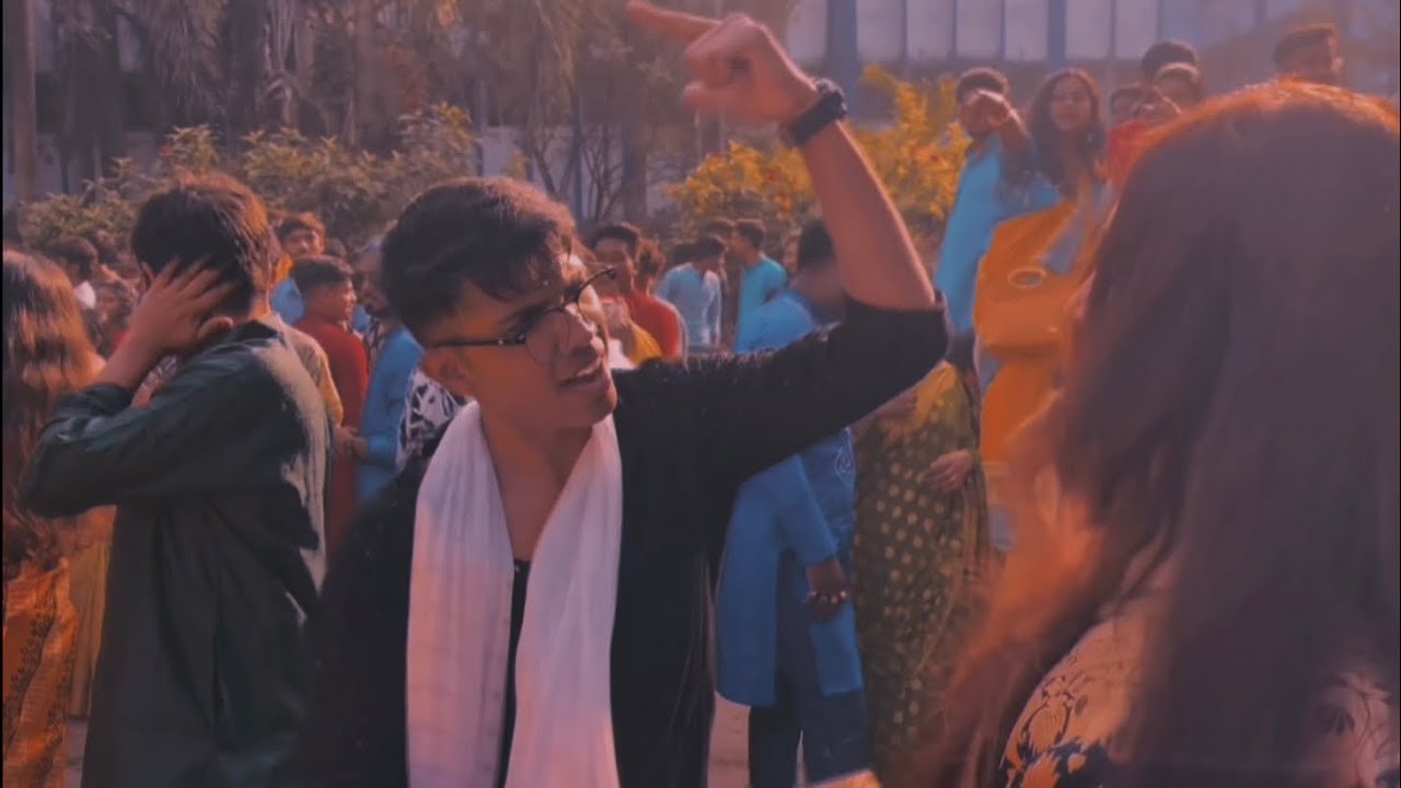 Saraswati event in college campus #dance #video #song #viral 