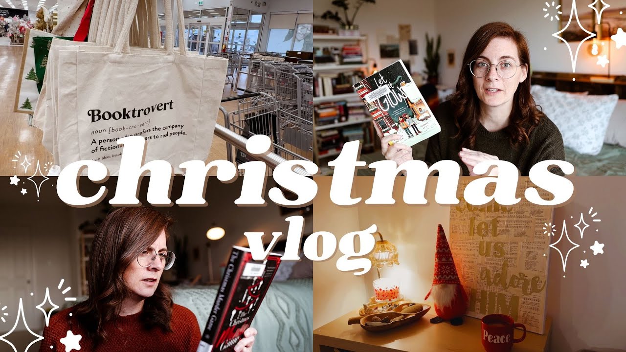 thrifting, shopping, & reading 🎄 a CHRISTMAS vlog - BOOKMAS DAY ONE