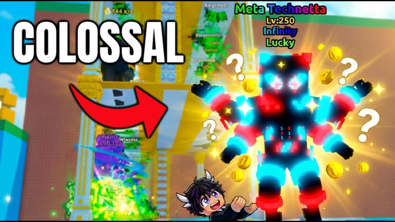 Trading Worlds First Colossal Meta Technetta in Escape Tsunami for Brainrots Roblox