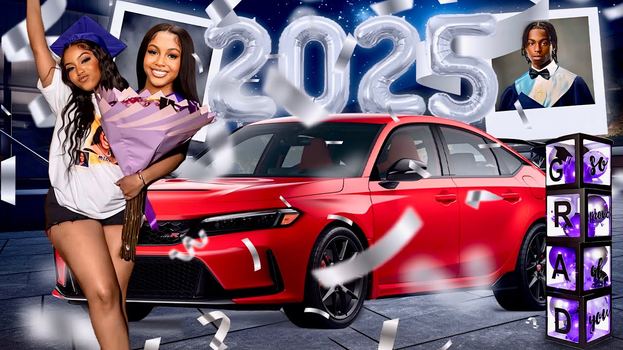 Tae & Mirah's Graduation(SHE GOT A NEW CAR)