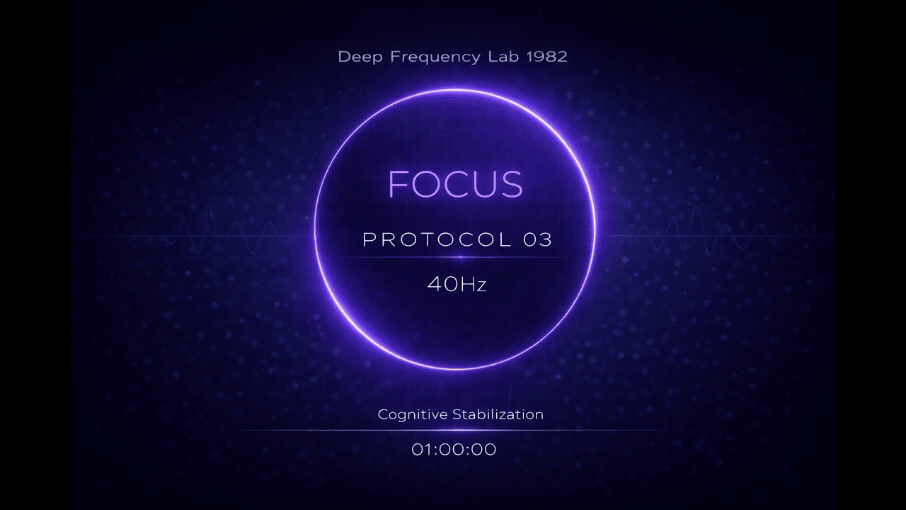 FOCUS PROTOCOL 03 | 40Hz Cognitive Stabilization  (1 Hour)