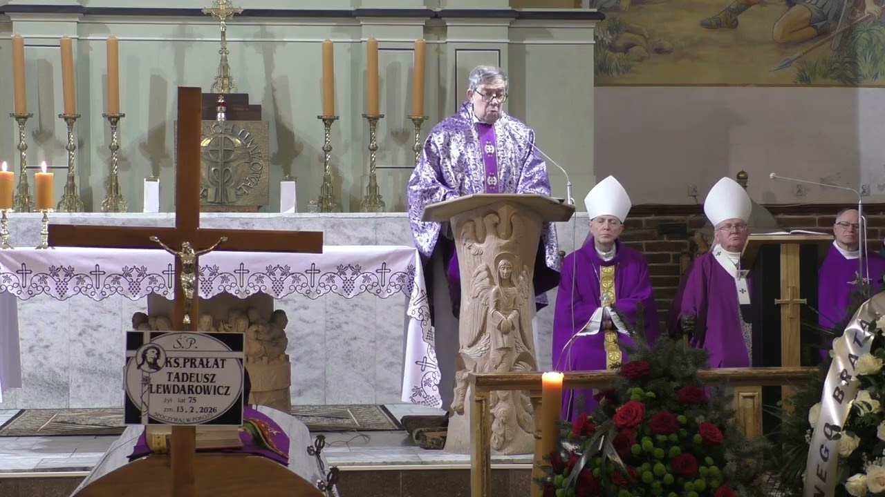 Pogrzeb śp. ks. Tadeusza Lewdarowicza - homilia ks. Kazimierz Żuchowski
