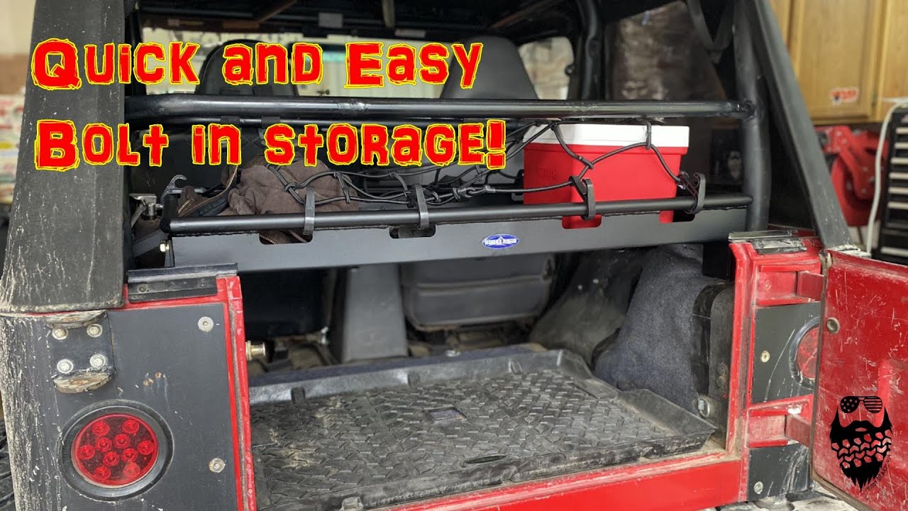 Quick and Easy bolt in Storage! Jeep Wrangler TJ