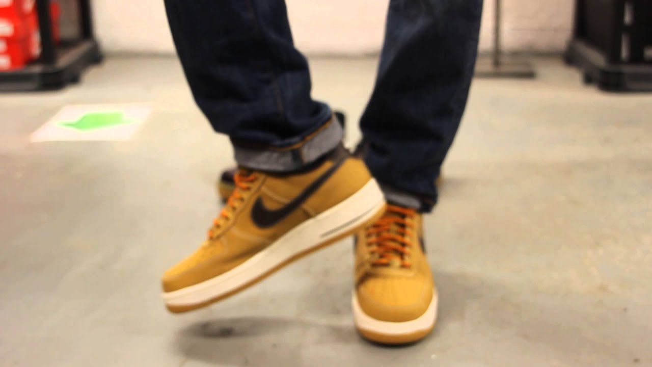 Nike Air Force 1 Low - Wheat - On-feet Video at Exclucity