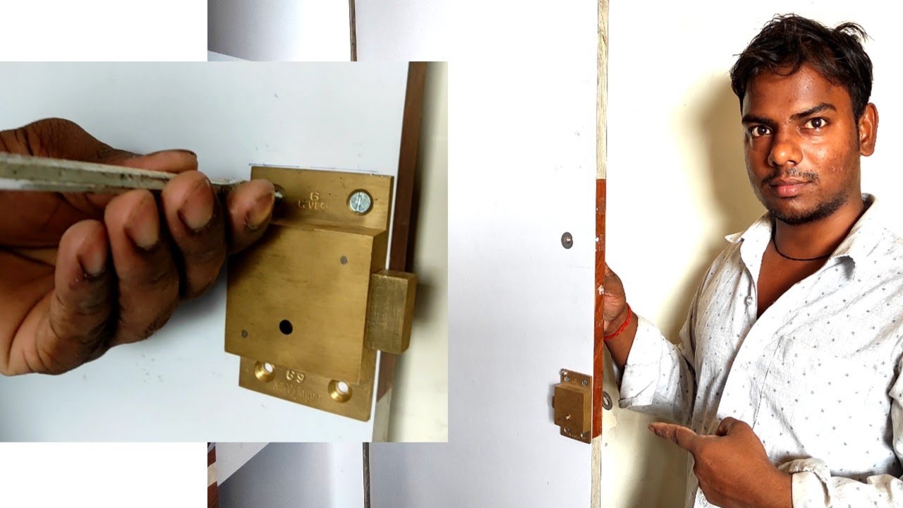 Wardrobe मे  लॉक लगाना सीखे | How to install Lock in cupboard