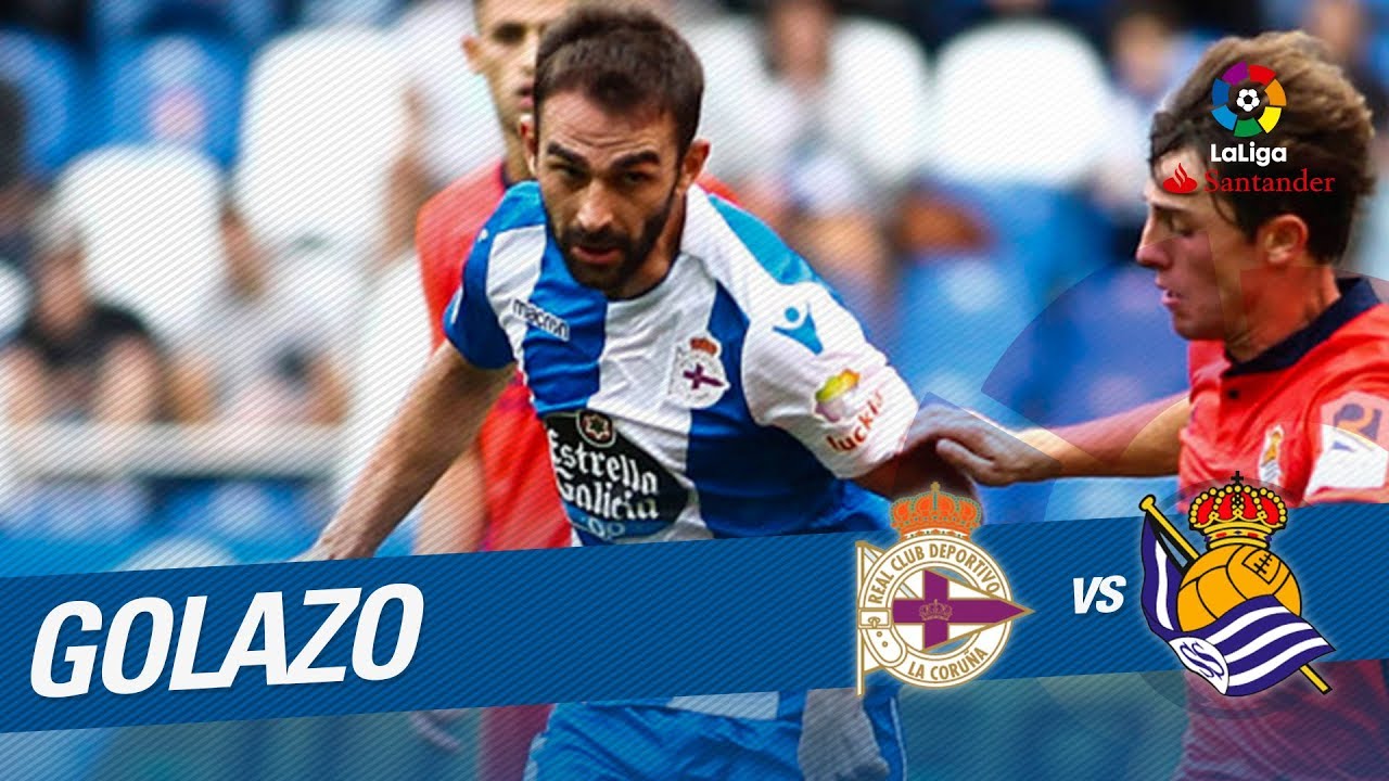 Golazo de Adrián (1-2) tras el RC Deportivo vs Real Sociedad