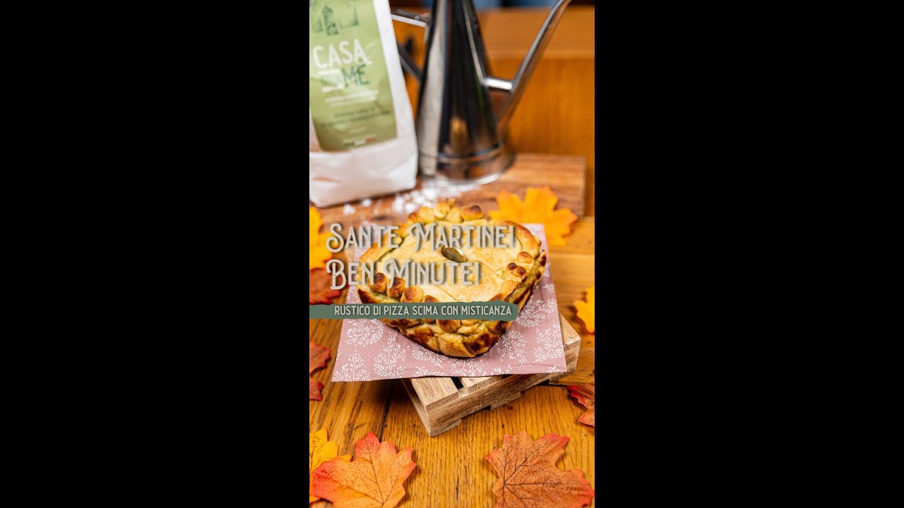 Sante Martine! Ben Minute!🍞Rustico di pizza scima con misticanza 🥬​