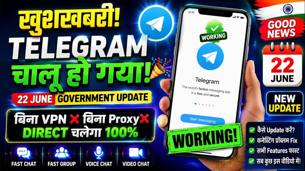 Telegram Working Directly Without VPN or Proxy | Connecting Problem Fixed: Full New Update