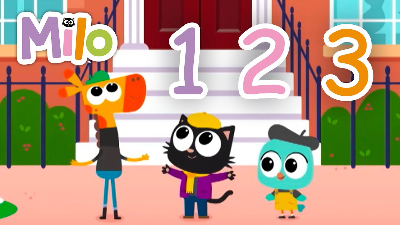 LERNEN ZU ZÄHLEN MIT MILO 1️⃣​2️⃣​3️⃣​ #spielundlern #kinder #Cartoons #Kinder
