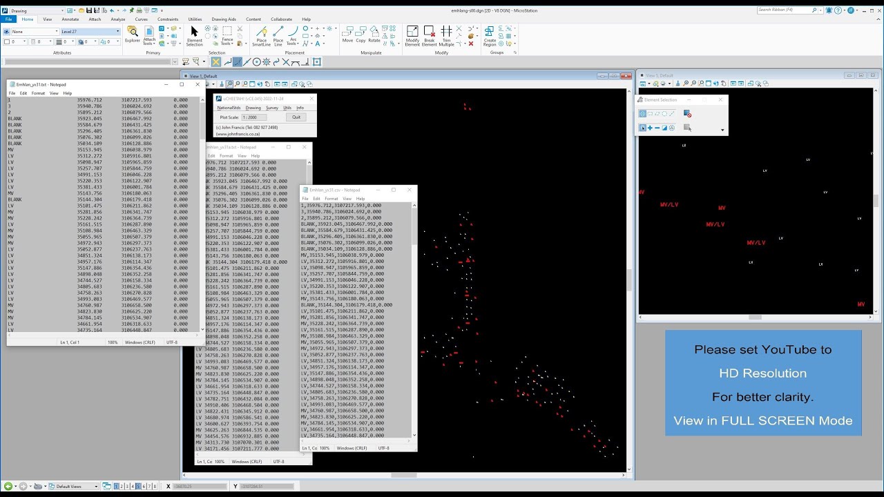 uCheetah MDL App: Easily Re-format simple ASCII Co-Ord Files, with added info.