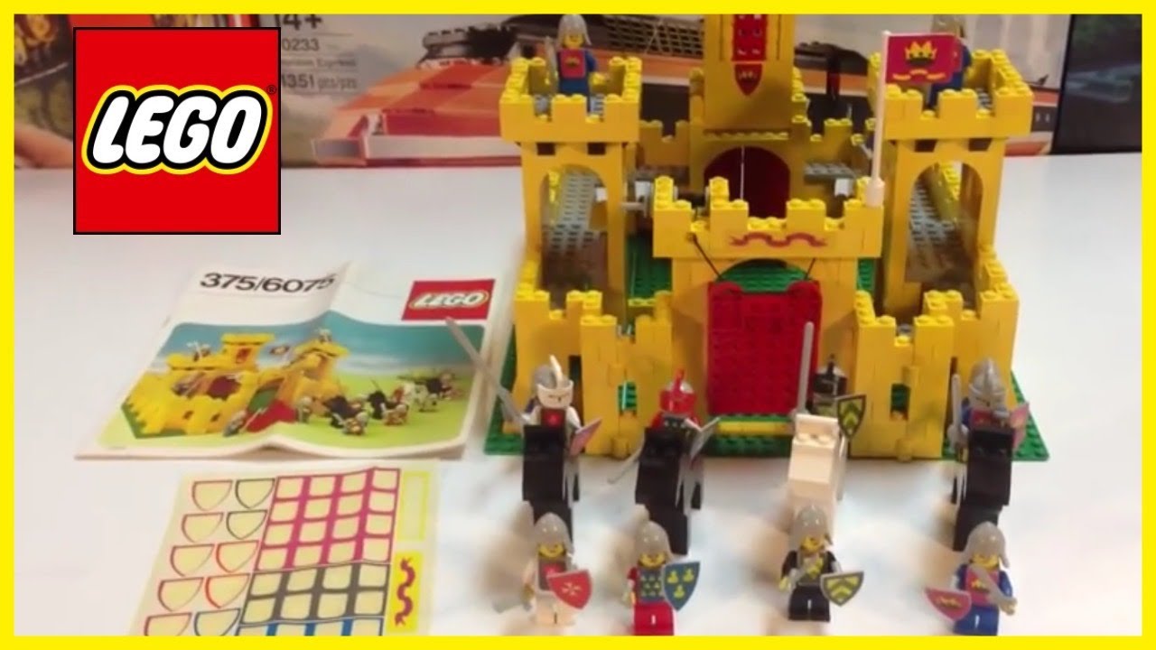Винтажный набор LEGO 375 6075 Классический жёлтый замок — первый замок LEGO? Нет