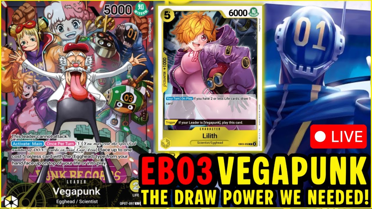 🔴 LIVE! EB03 Vegapunk tesing from the Vegapunk Guru Mr. Pow