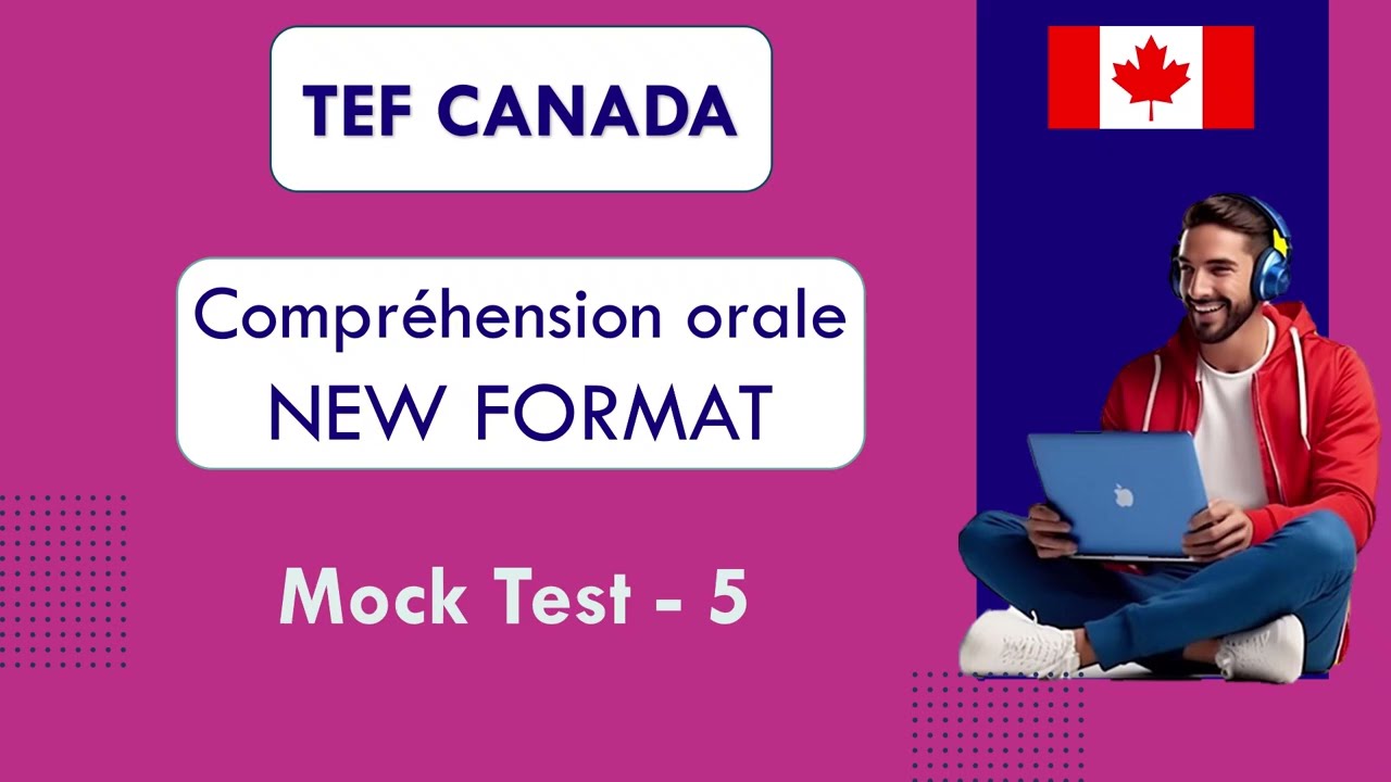 TEF Canada Exam - Listening Test & Answers | Compréhension orale | NEW FORMAT 2025 | Practice Test 5