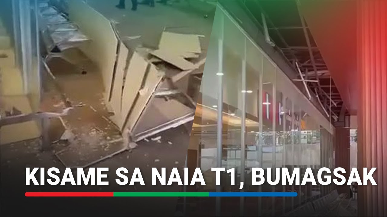 Bahagi ng kisame sa NAIA Terminal 1, bumagsak; 7 sugatan | ABS-CBN News