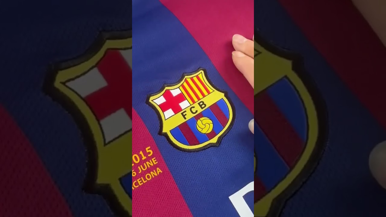 FC Barcelona Home 2015 UCL Winning Messi Jersey