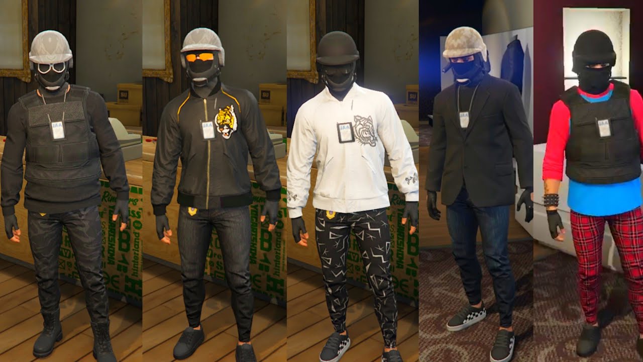 Conjuntos Tryhard Faciles y Rapidos De Hacer Para Playa/Base Xbox Series/Ps5 Gta 5 Online 🥷