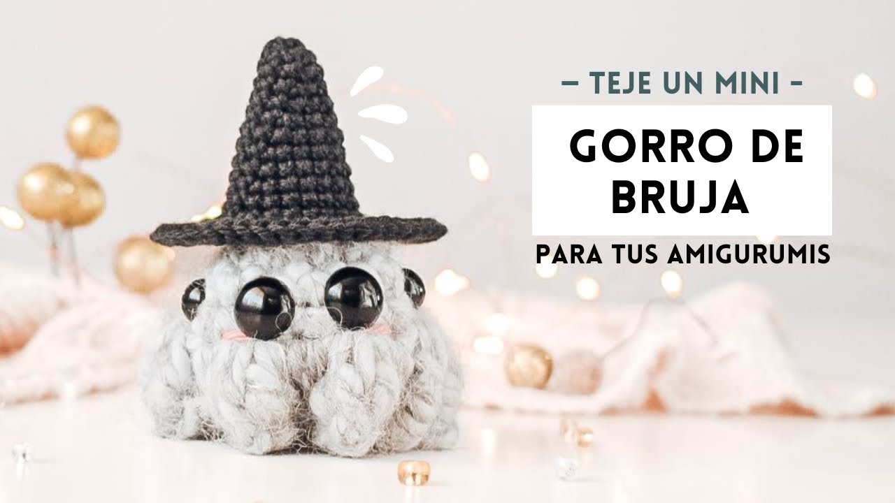Gorro de bruja | amigurumis terroríficos | crochet