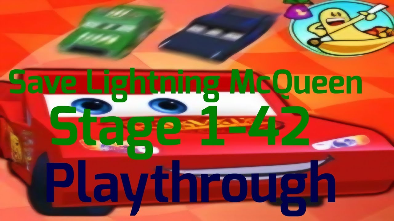 Прохождение игры Save Lightning McQueen Adventure Obby, этапы 1-42.