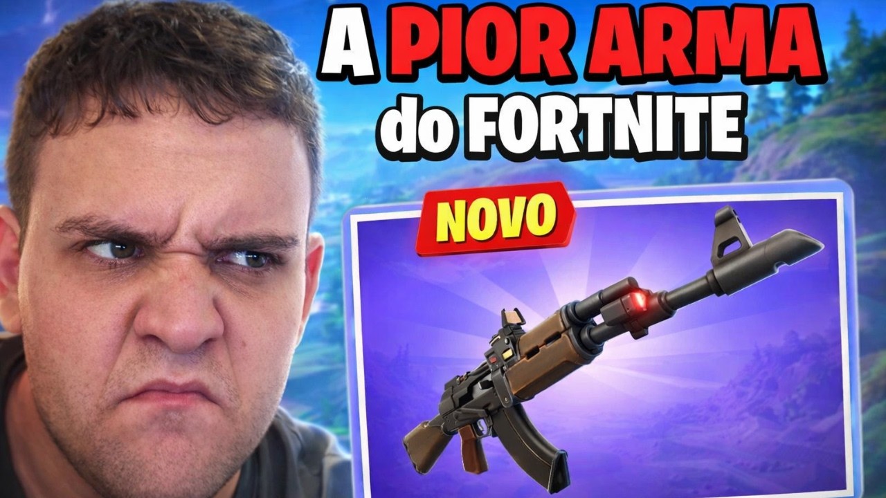 TESTANDO A PIOR ARMA DO FORTNITE! 😡🔥