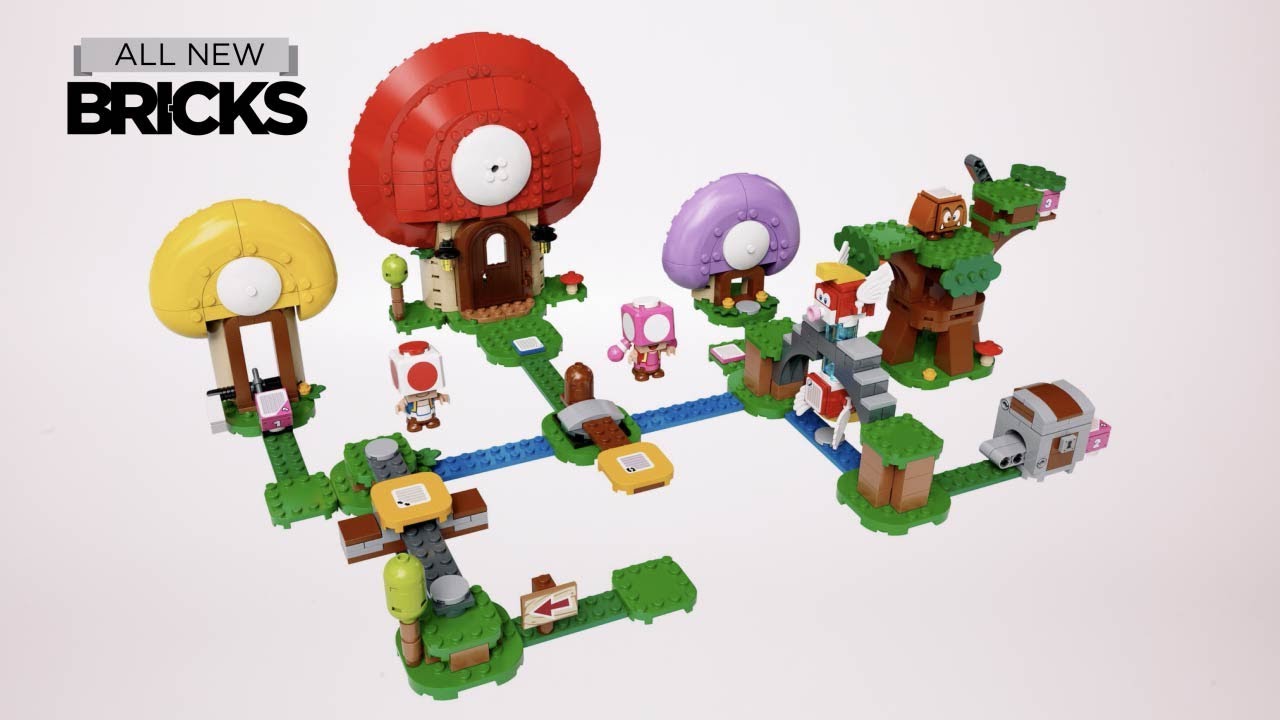 Lego Super Mario 71368 Toad's Treasure Hunt with Propeller Mario and Character Pack Speed Build