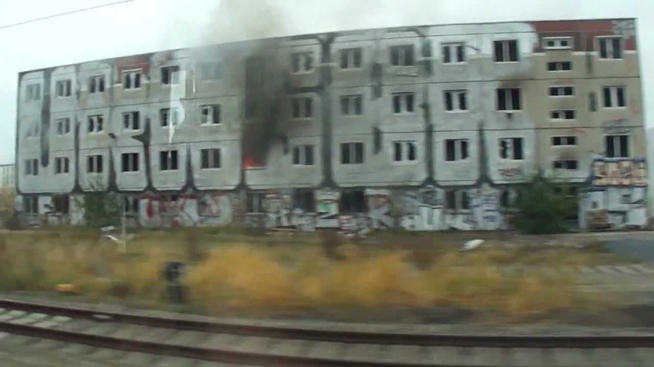 Berlin brennt am S-Bahnhof Greifswalder Str. (Anschlag) 2011