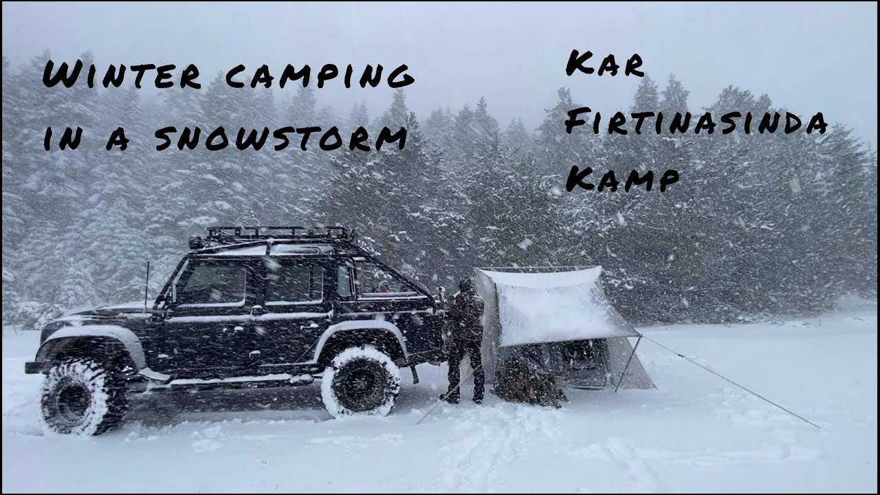 Kar Fırtınasında 3 Gece Kamp | Winter Camping in a Snowstorm
