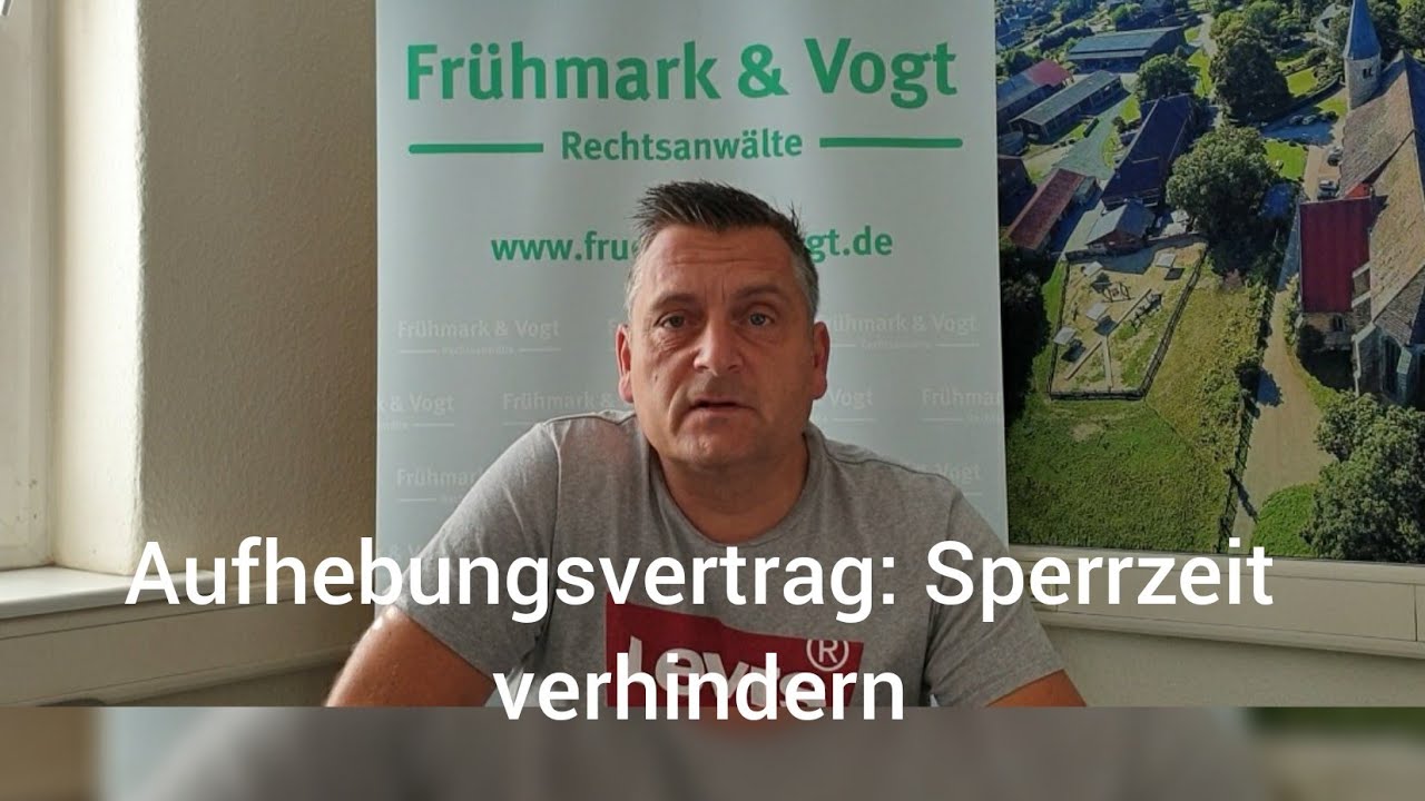 Aufhebungsvertrag -  Steuern sparen, Sperrzeit verhindern.