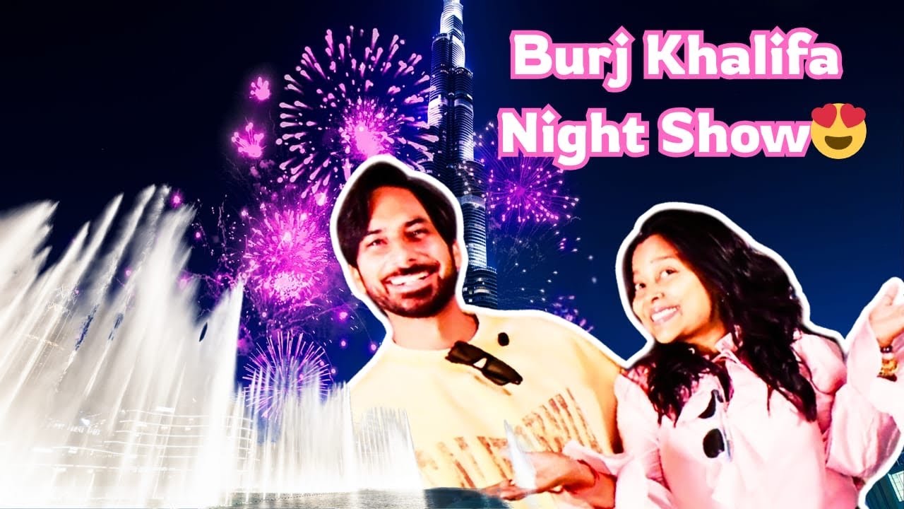 Burj Khalifa Fountain & Laser Show ✨😍|  Dubai Mall Mein Full Masti 🛍️💃🕺| Dubai Series Episode - 6 ||