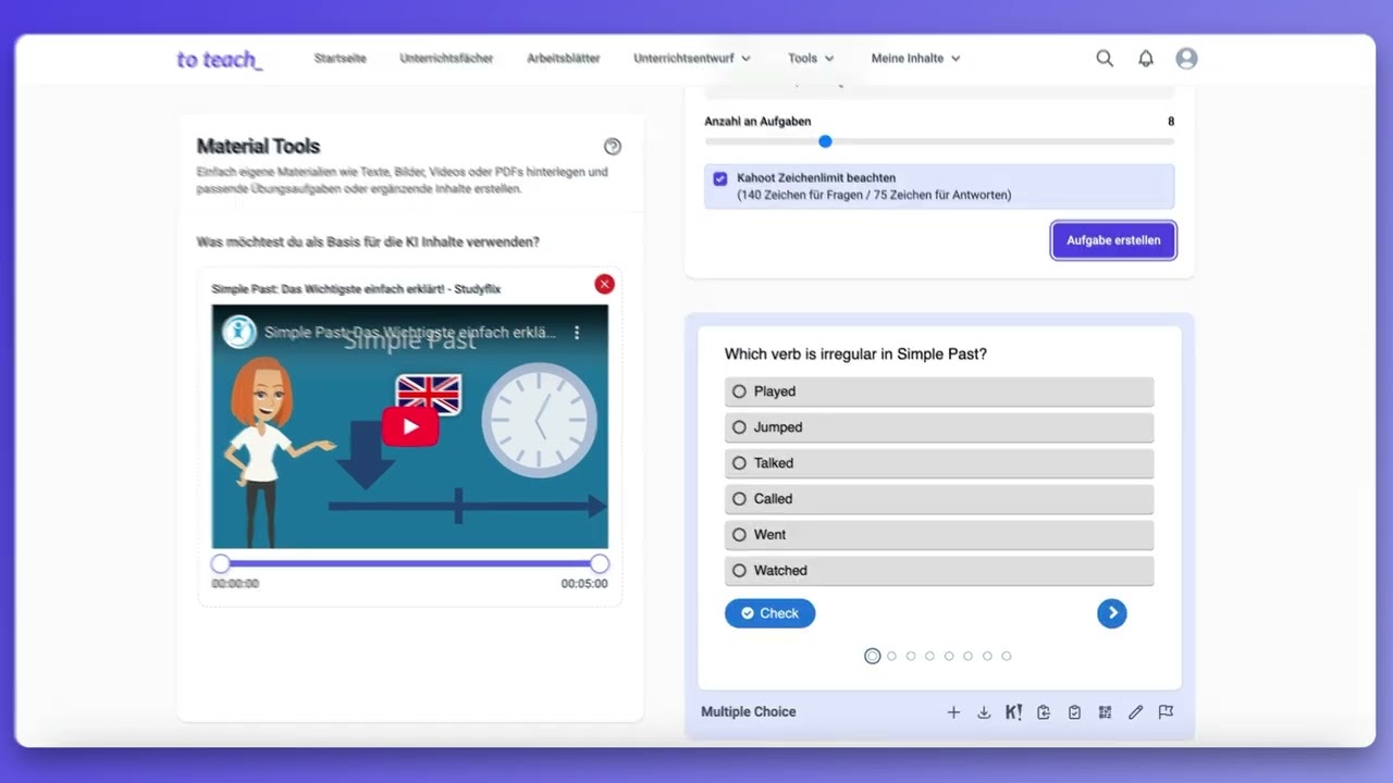Kahoot aus eigenen Inhalten erstellen