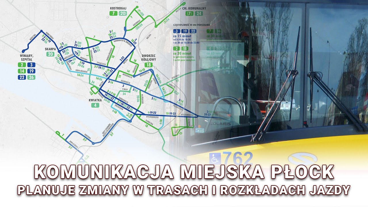 Komunikacja Miejska Płock planuje zmiany w trasach i rozkładach jazdy