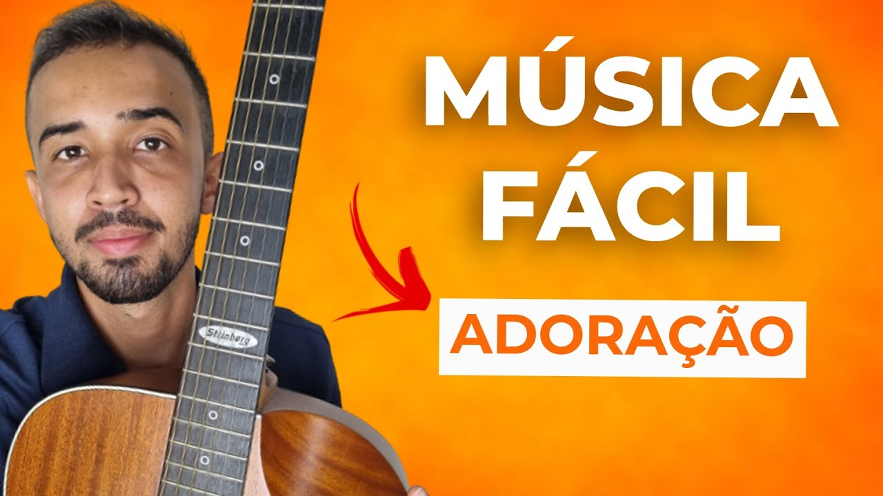ESTOU AQUI PARA SER AMADO E TE AMAR no Violão - Cifra Simplificada e 4 ACORDES (Clássico da Igreja)