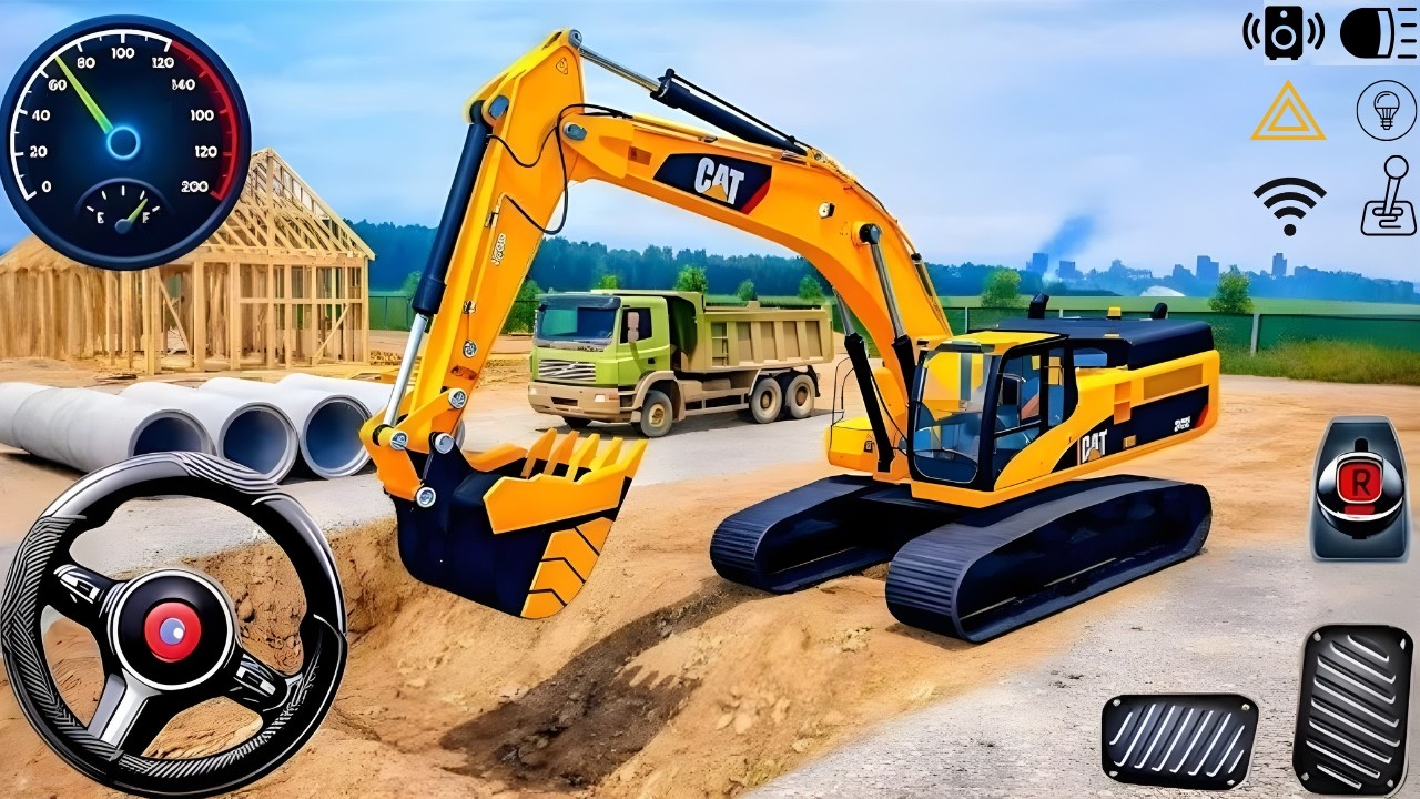 👷🏻City Road Construction Simulator 🚧 - Heavy JCB Games 2026 - Android Gameplay