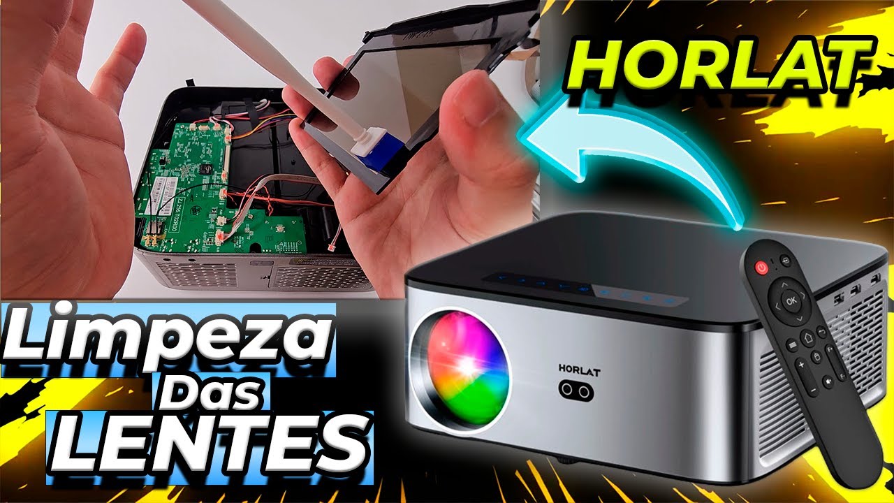 Como Limpar as Lentes Do Seu Projetor!!! Horlat T9, Xiwbsy!