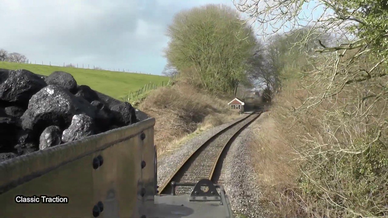 DRIVERS EYE VIEW OF THE EAST SOMERSET RAILWAY FROM CRANMORE TO MENDIP VALE WITH LMS MOGUL 46447