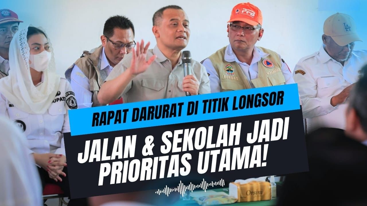 Rapat Darurat Di Titik Longsor Brebes, Jalan & Sekolah Jadi Prioritas Utama
