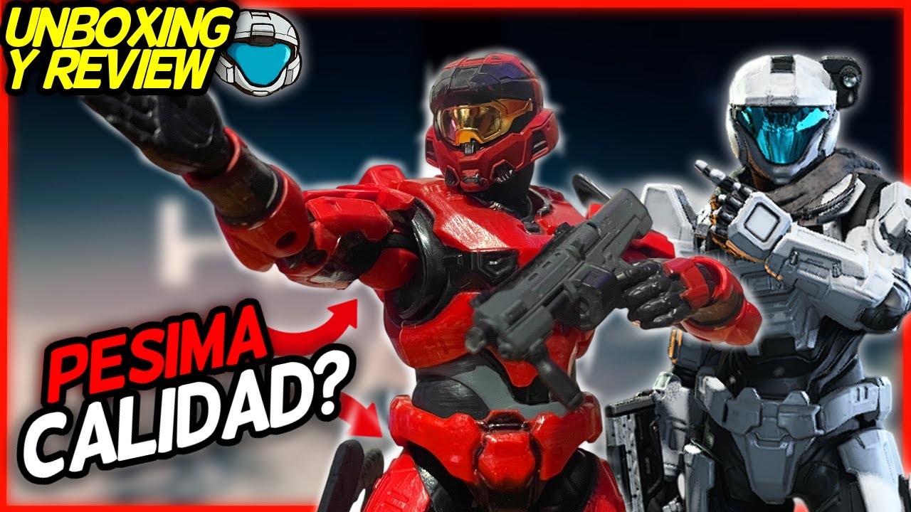 ESTA FIGURA TIENE PROBLEMAS... / Spartan Mark VII Rojo HALO Jazwares - Unboxing y Review en Español🪖