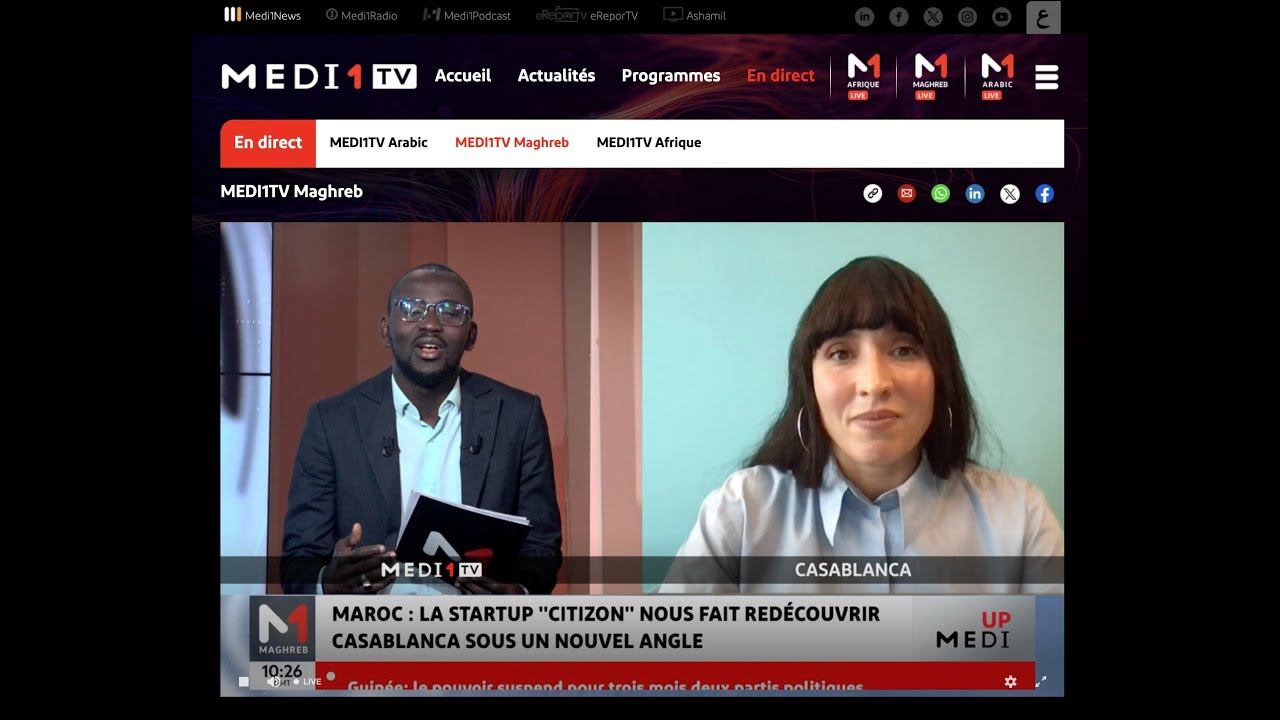 CitizOn à l'honneur sur Medi1 TV !