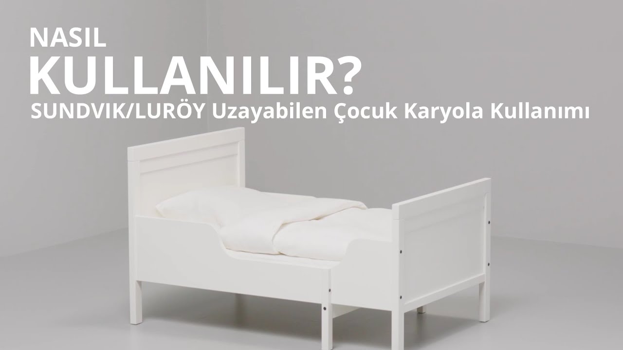 SUNDVIK/LURÖY Uzayabilen Çocuk Karyola Kullanımı