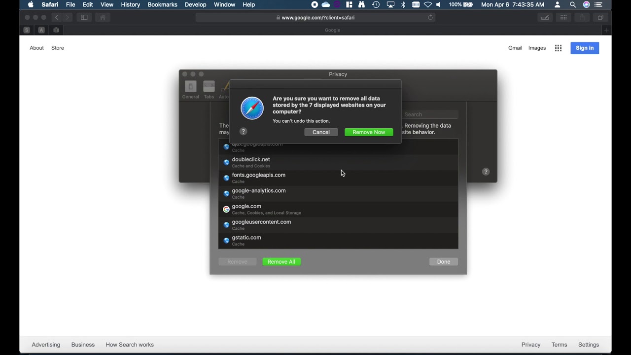 i-Ready Technical Support: How to clear cache using Safari on a Mac