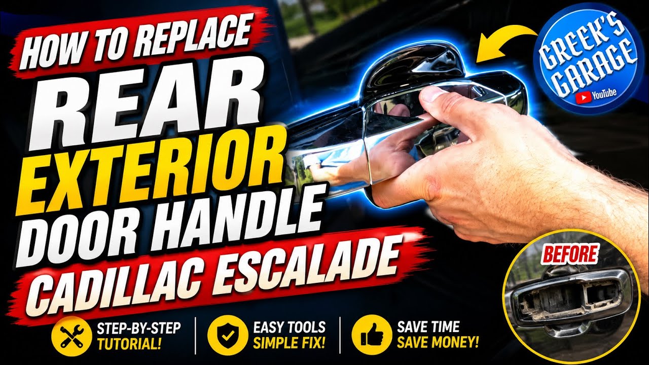 2007-2014 Cadillac Chevy GMC Rear Exterior Door Handle Replacement