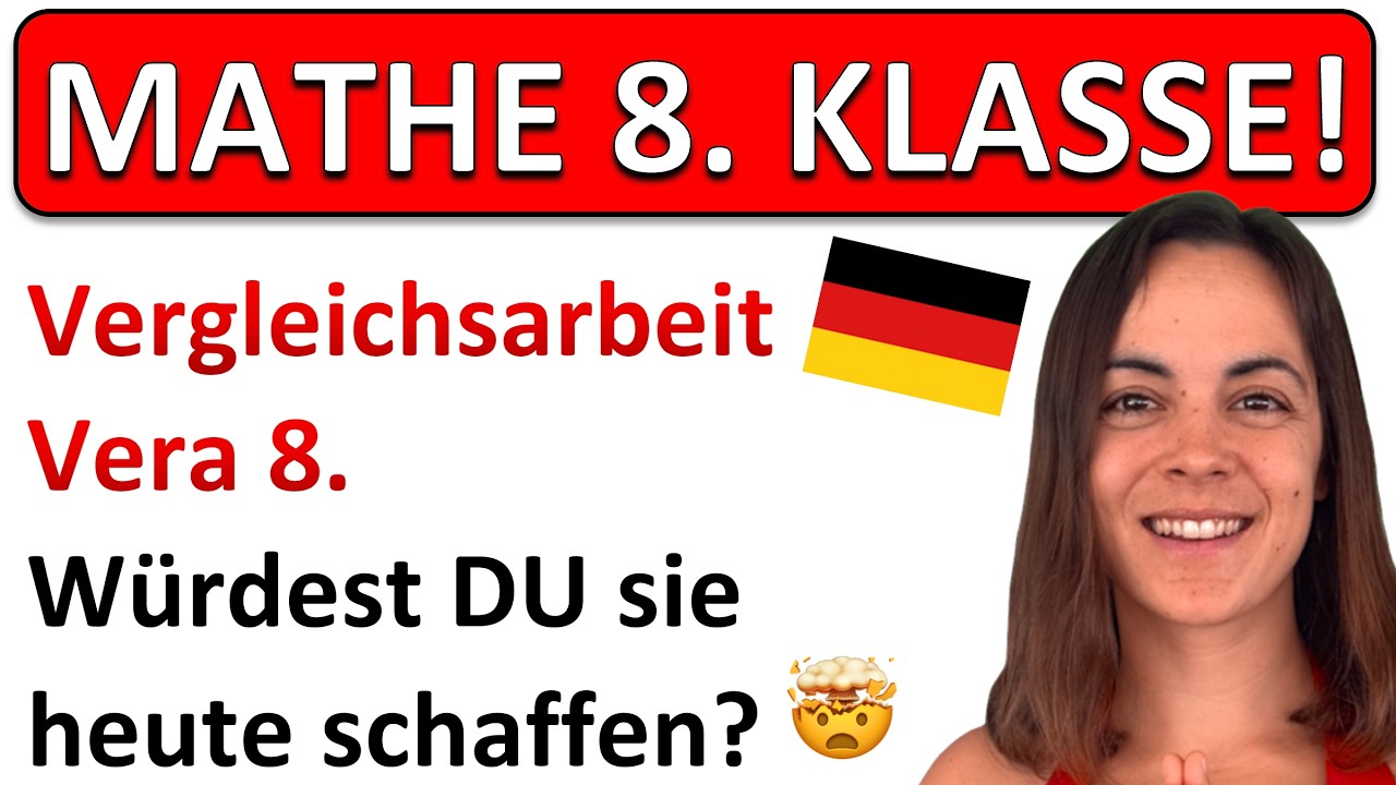 🚀🚀🚀 So schwer ist die 8. Klasse in Deutschland | Vergleichsarbeiten Vera 8 Mathe