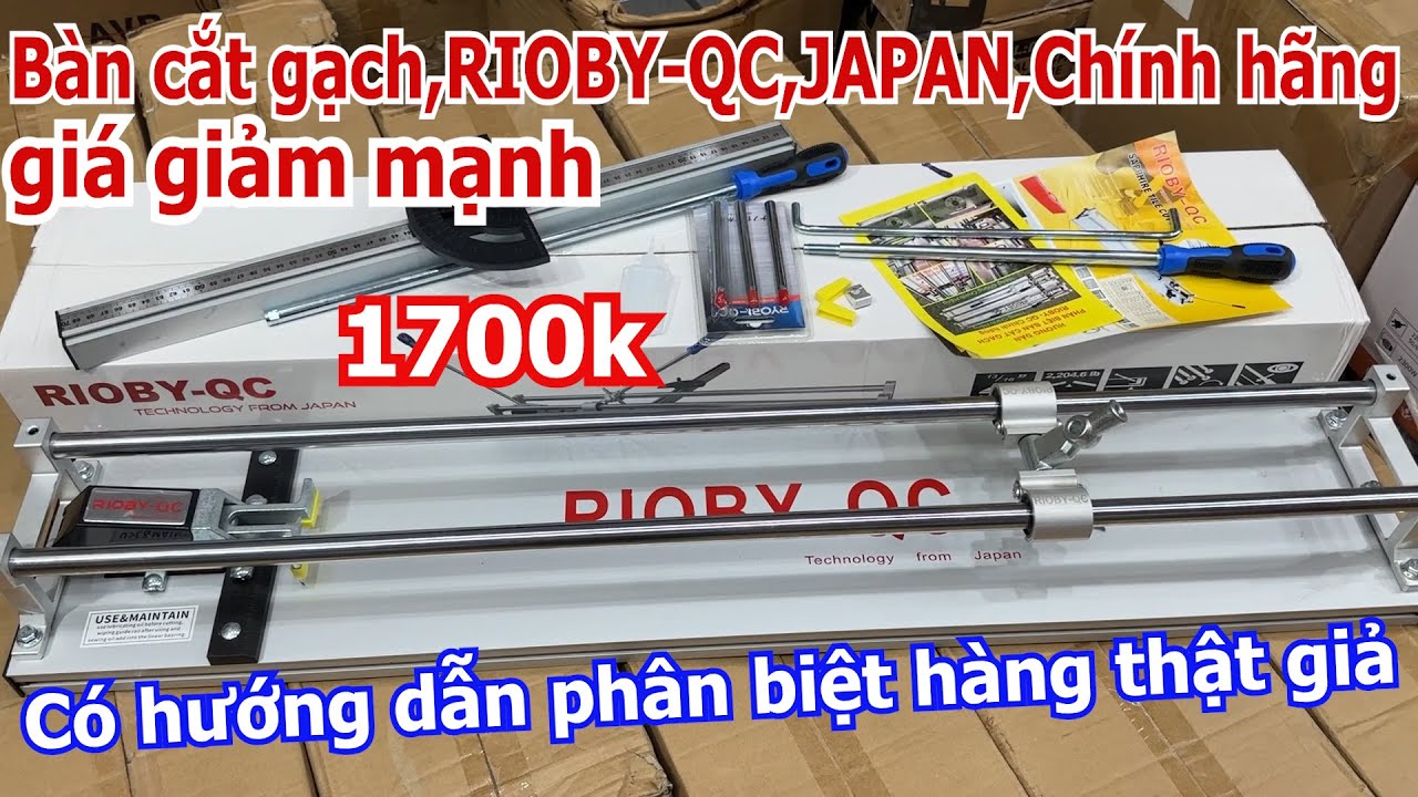 Bàn cắt gạch RIOBY-QC chính hãng giá rẻ nhất thị trường/Máy Xây Dựng Minh Châu
